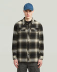 G-STAR RAW MEN OVERSHIRT GPO ASFALT ARTHUR CHECK