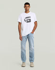 G-STAR RAW MEN JEANS MOSA STRAIGHT SUN FADED CLOUDBURST
