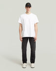 G-STAR RAW MEN JEANS MOSA STRAIGHT FIT WORN IN BLACK MOON