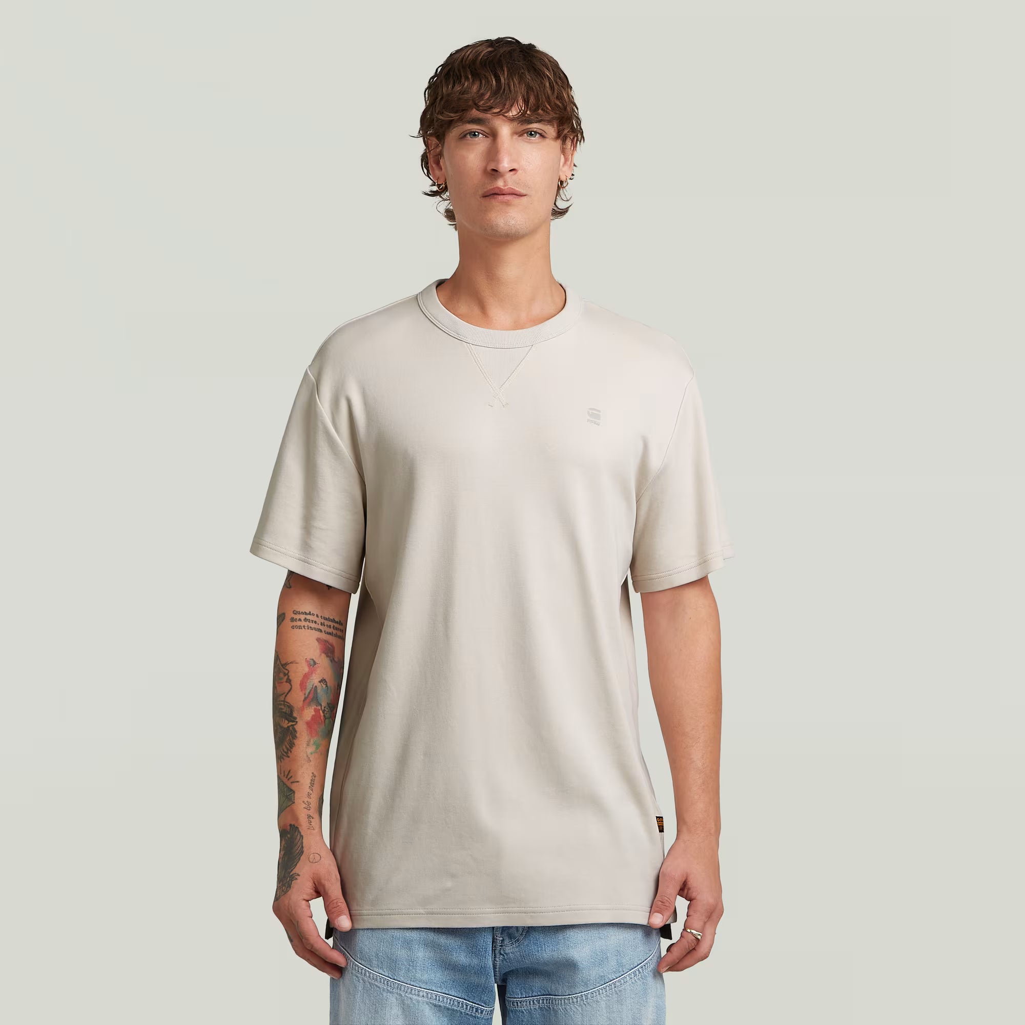 G-STAR RAW MEN T-SHIRT NIFOUS WHITEBAIT