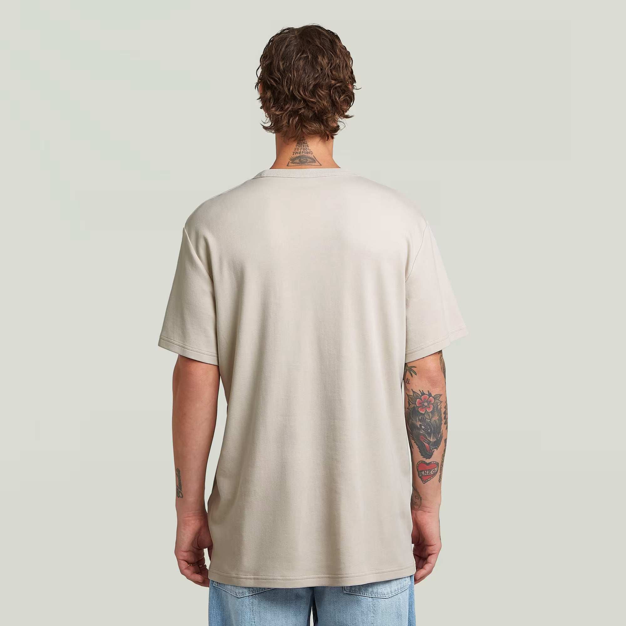 G-STAR RAW MEN T-SHIRT NIFOUS WHITEBAIT