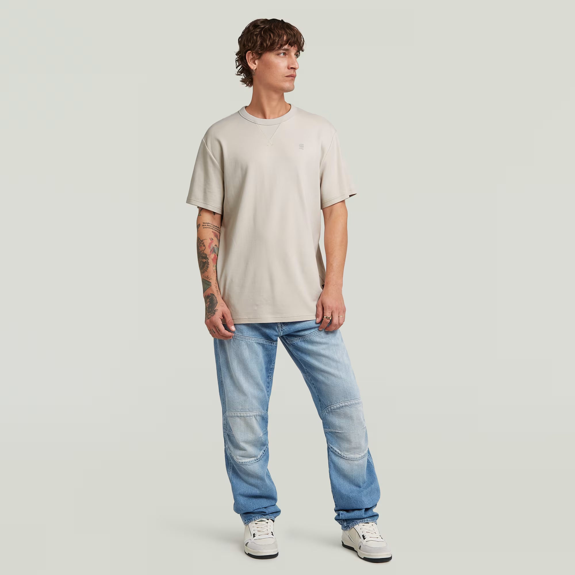 G-STAR RAW MEN T-SHIRT NIFOUS WHITEBAIT
