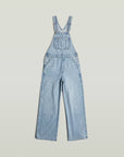 G-STAR RAW WOMEN TUINBROEK DUNGAREE STRAIGHT LEG WMN SUN FADED CLOUDBURST