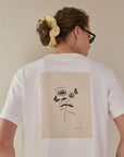 ANOTHER-LABEL T-SHIRT GINA FLOWER S/S OFF WHITE
