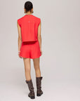 HARPER & YVE SHORT LACY-SH BITTERSWEET RED