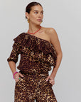 HARPER & YVE TOP ROSIE-SS LEXIE LEOPARD