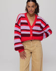 HARPER & YVE VEST NOOR-CA STRIPE MULTI LILA LOVE