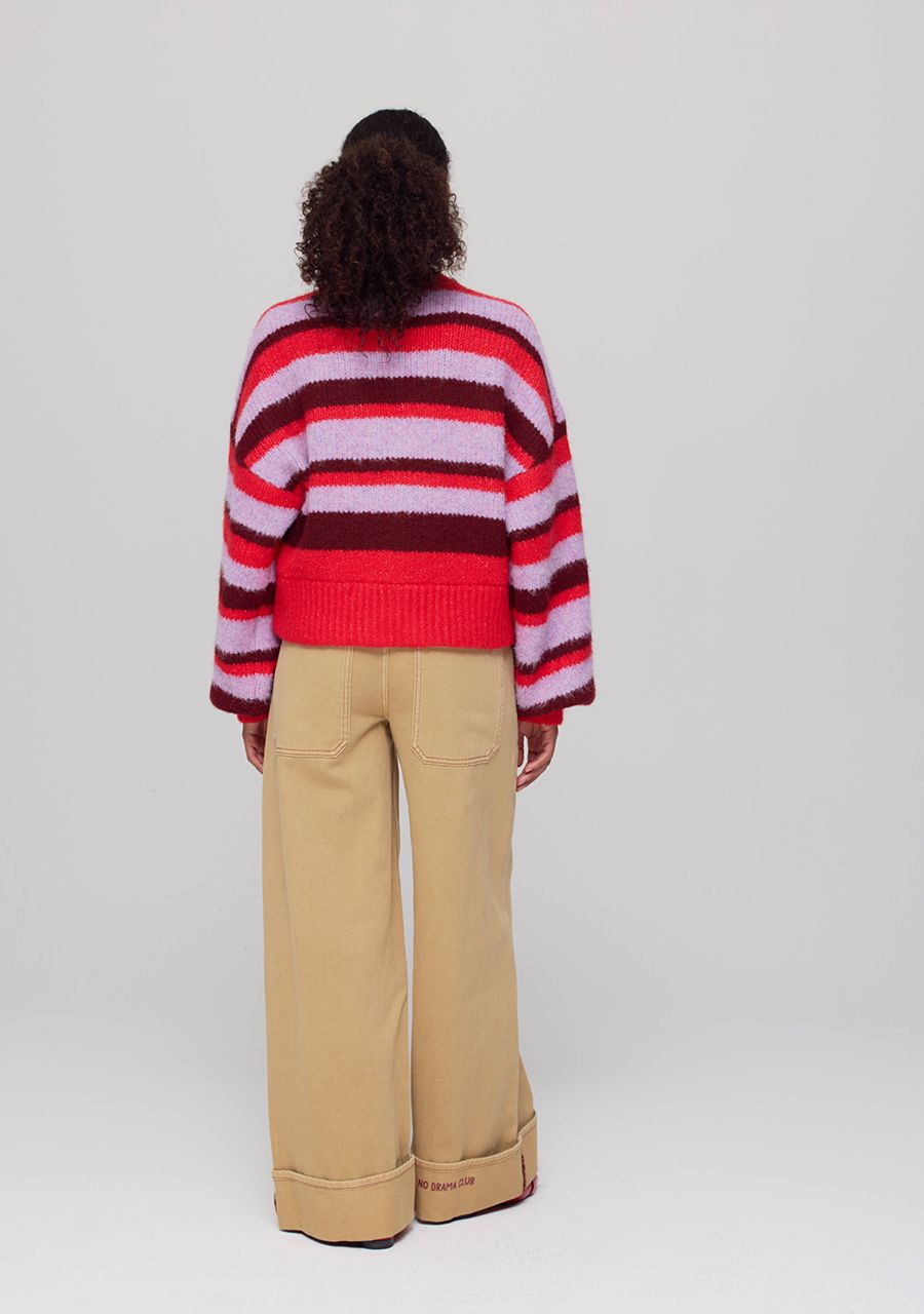 HARPER & YVE VEST NOOR-CA STRIPE MULTI LILA LOVE
