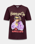 HARPER & YVE T-SHIRT DRAMAQUEEN-SS DARK FUDGE