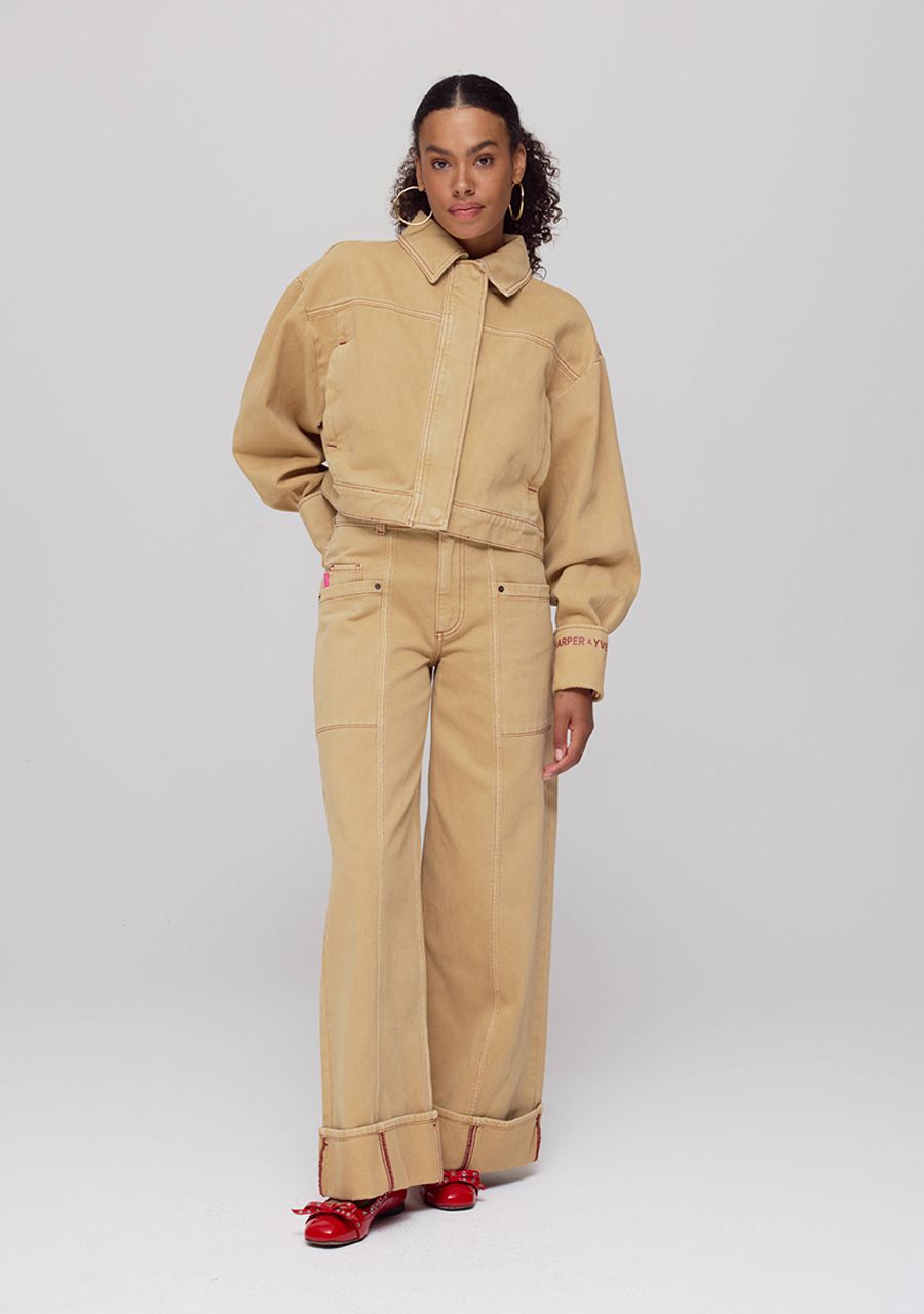 HARPER & YVE PANTS MADELYNN-PA DENIM BEIGE