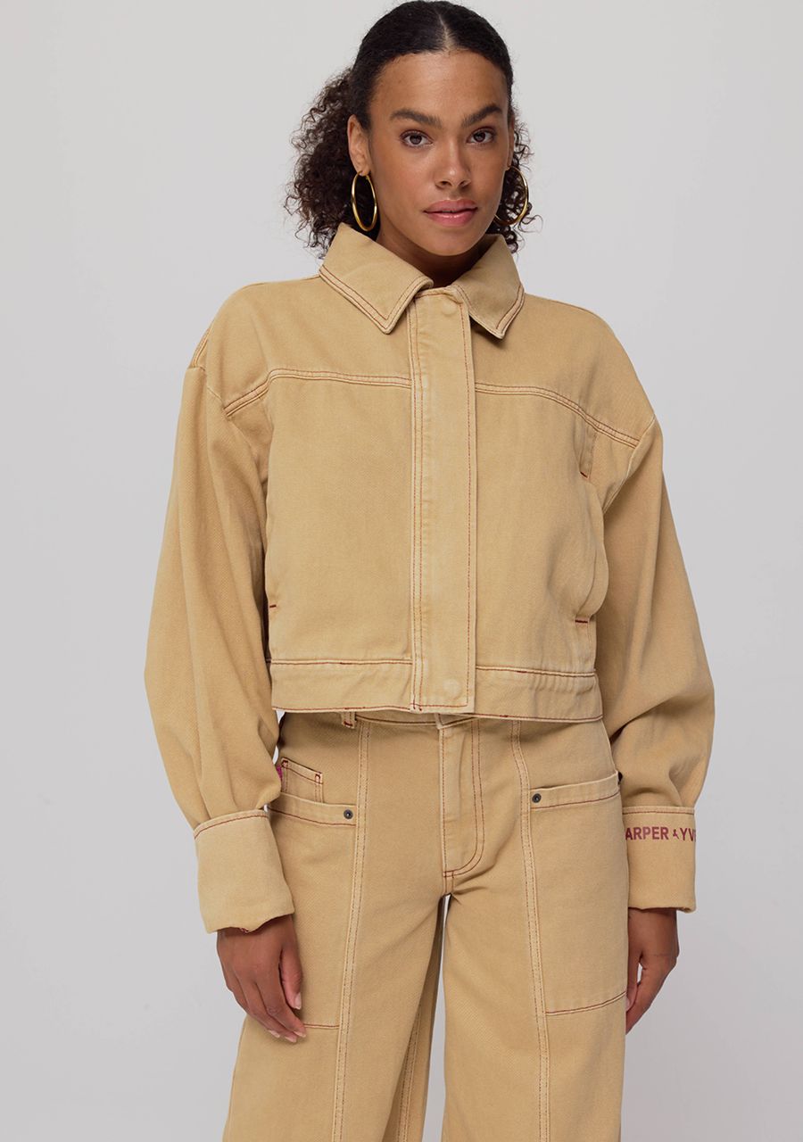 HARPER & YVE JACKET FIONA-JA DENIM BEIGE
