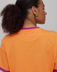 HARPER & YVE T-SHIRT DRAMACLUB-SS SPICED ORANGE