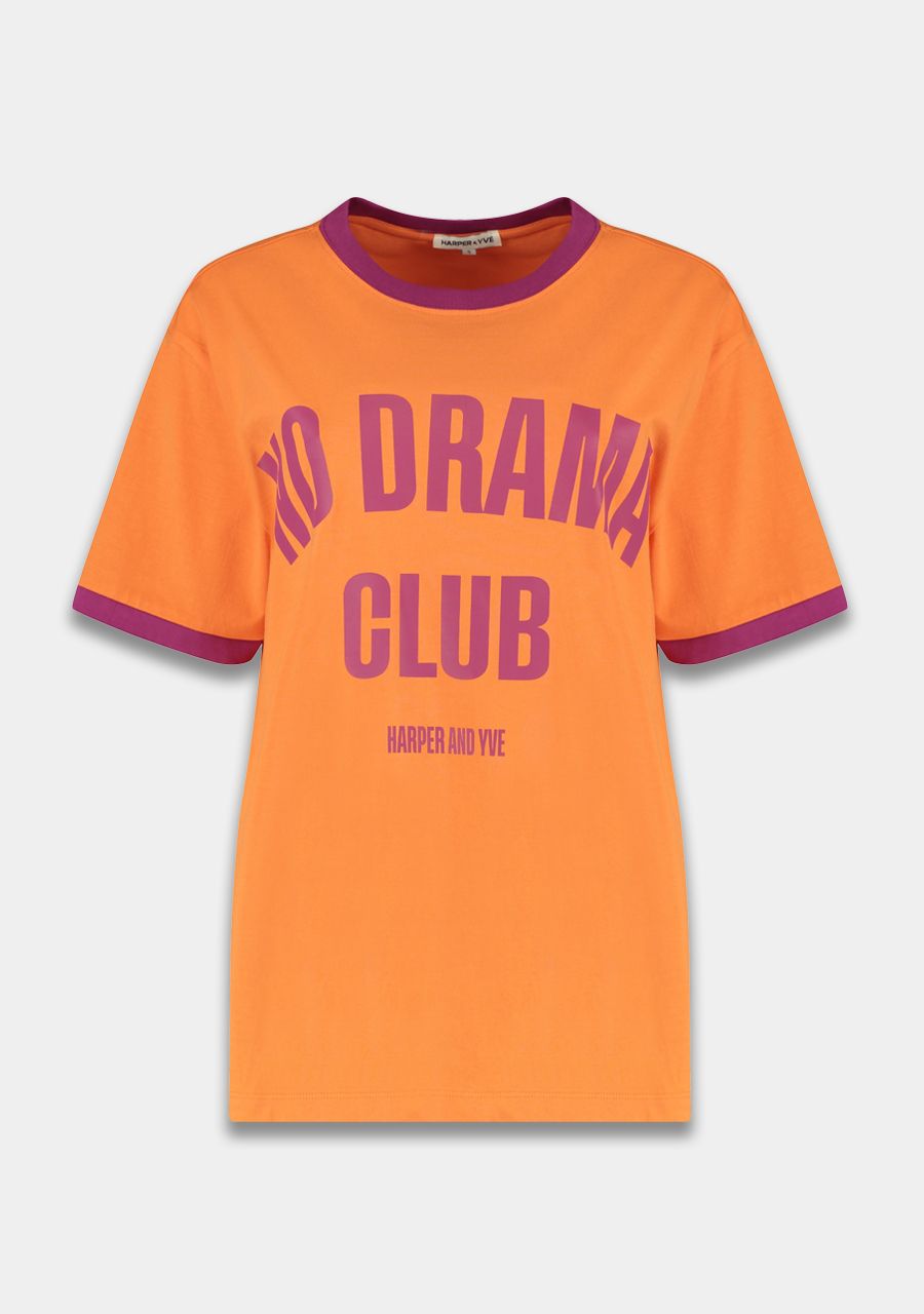 HARPER & YVE T-SHIRT DRAMACLUB-SS SPICED ORANGE