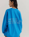 HARPER & YVE SWEATER RHINESTONE-SW VINTAGE BLUE
