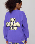 HARPER & YVE SWEATER NO DRAMA CLUB-SW DEEP VIOLET