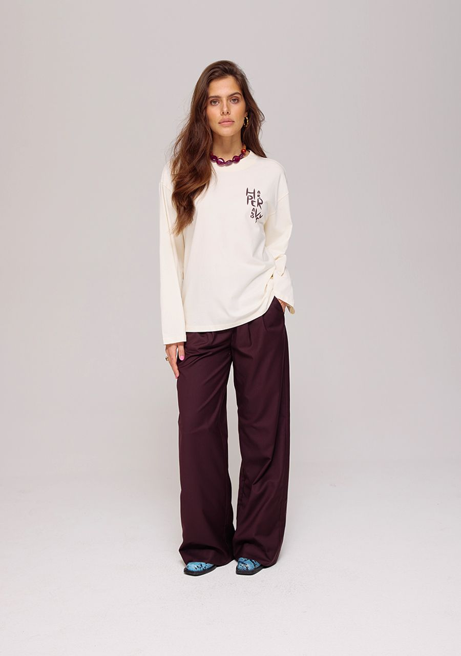 HARPER & YVE TOP ELANA-LS ECRU