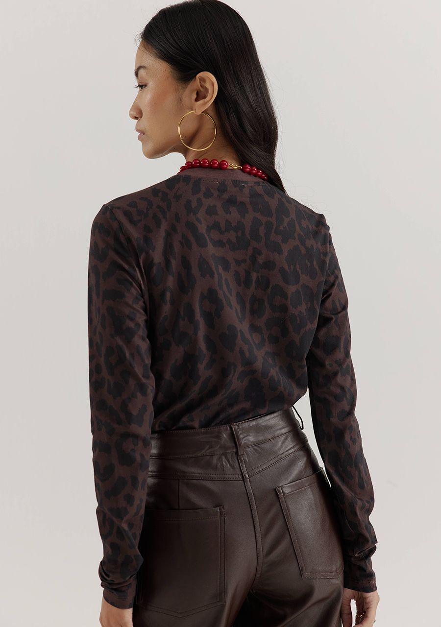 HARPER & YVE SWEATER LOLITA-LS DARK LEXIE-LEOPARD