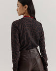 HARPER & YVE SWEATER LOLITA-LS DARK LEXIE-LEOPARD