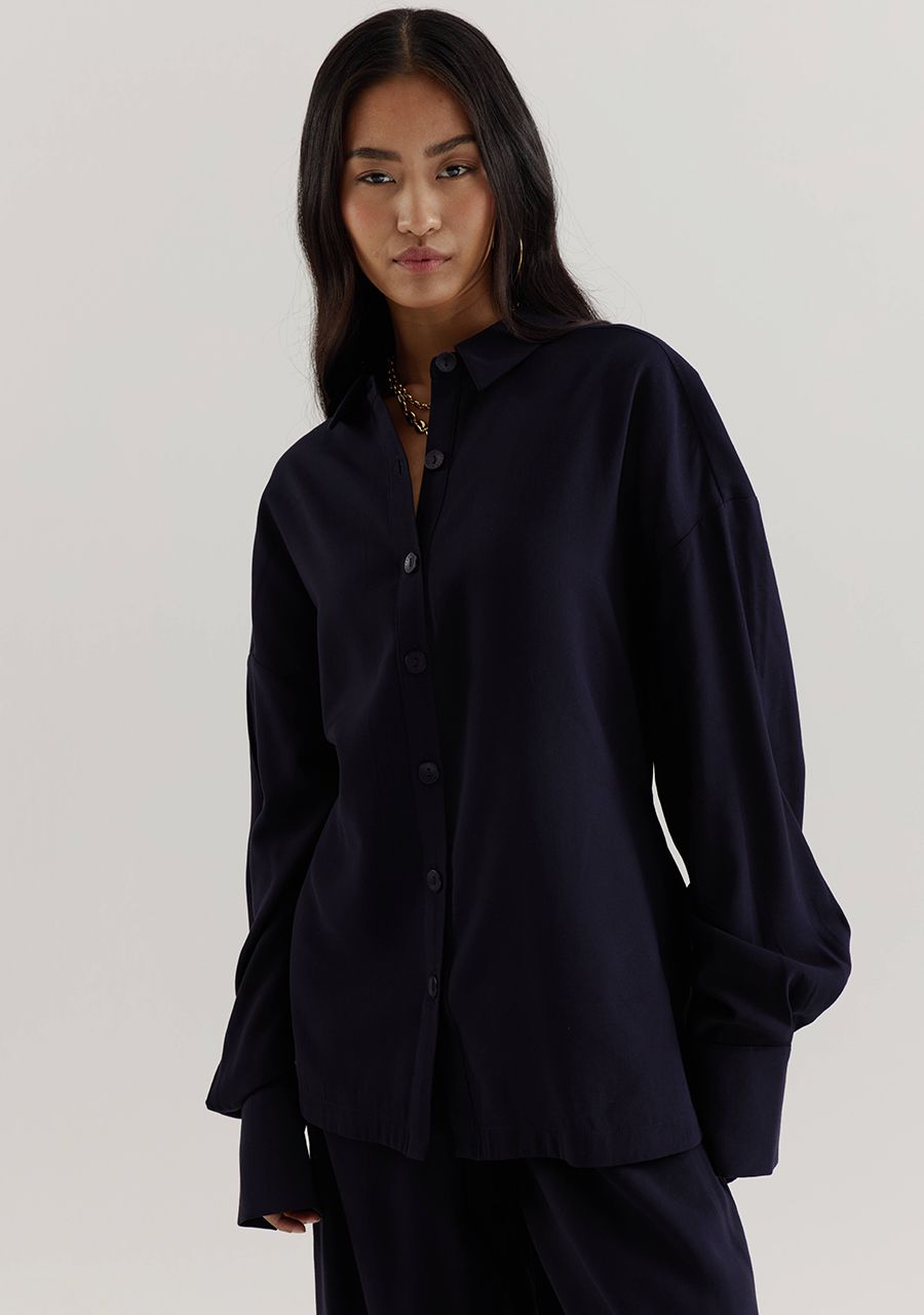 HARPER & YVE BLOUSE HELENA-LS NIGHT BLUE