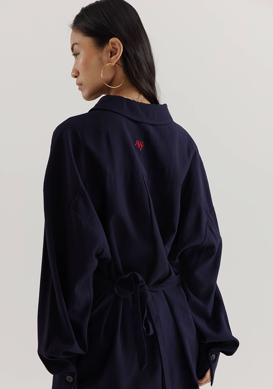 HARPER & YVE BLOUSE HELENA-LS NIGHT BLUE