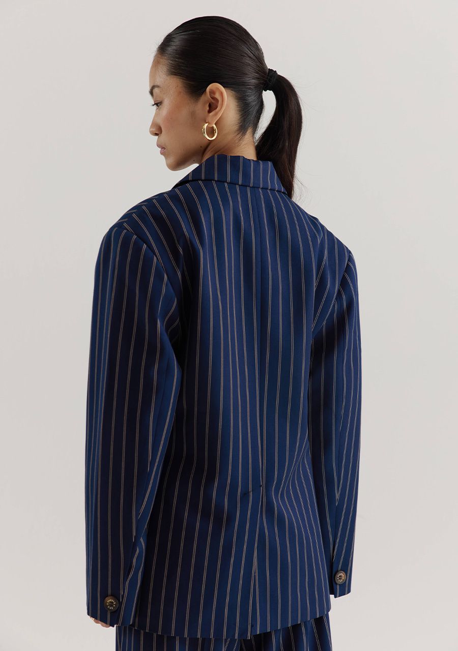 HARPER & YVE BLAZER ANNE-BL BLUE STRIPE