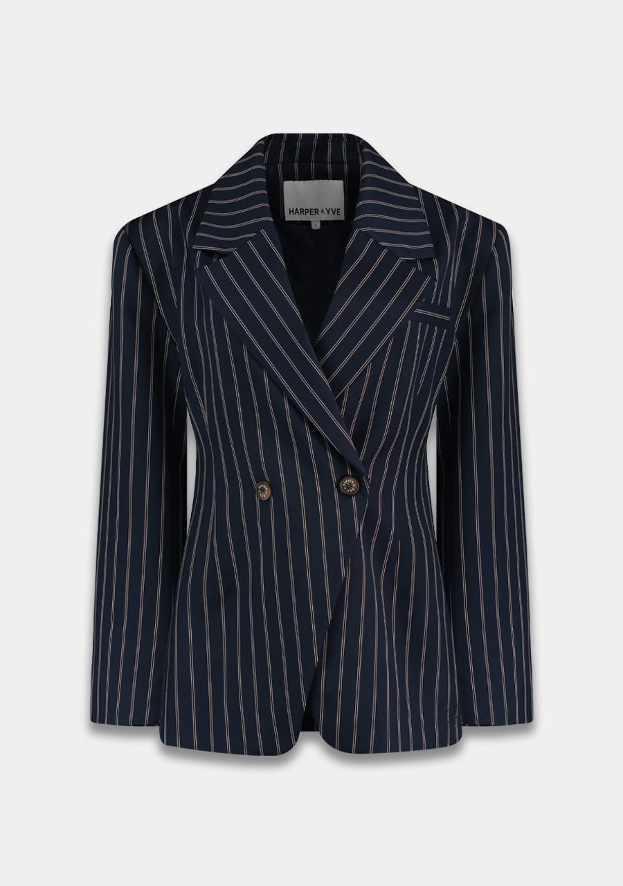 HARPER & YVE BLAZER ANNE-BL BLUE STRIPE