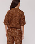 HARPER & YVE TOP SANNY-SS BRONZE SEQUIN
