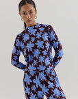 HARPER & YVE TOP JEFF-LS LONGSLEEVE BLUE BLOSSOM