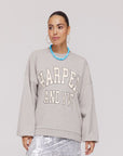 HARPER & YVE SWEATER VARSITY-SW GREY MELEE