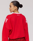 HARPER & YVE SWEATER HOW WE PARTY-SW POPPY RED