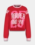 HARPER & YVE SWEATER HOW WE PARTY-SW POPPY RED