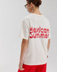 HARPER & YVE T-SHIRT MEXICAN BACK-SS ECRU