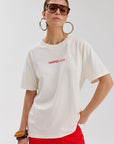 HARPER & YVE T-SHIRT MEXICAN BACK-SS ECRU