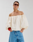 HARPER & YVE BLOUSE LAUREN-LS ECRU