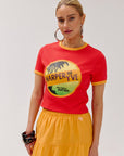 HARPER & YVE T-SHIRT TACOTEQUILA POPPY RED
