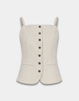 HARPER & YVE GILET REY ECRU