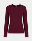 HARPER & YVE TOP JASON-LS TIPSY RED