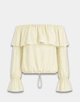 HARPER & YVE BLOUSE FYNN-LS ALMOND OIL
