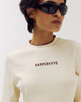 HARPER & YVE TOP CAMMY-LS CREME BRULEE