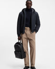BOSS MEN JAS C-CANIOL WATER REPELLENT PUFFER JACKET DOUBLE B-MONOGRAM DARK BLUE