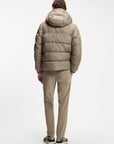 BOSS MEN JAS H-COLTER WATER REPELLENT PUFFER JACKET LIGHT BROWN