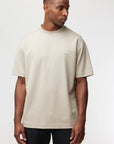 GENTI T-SHIRT RELAXED FIT TECH JERSEY BEIGE