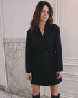 ANOTHER-LABEL DRESS JILLI BLAZERDRESS BLACK