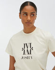 JOSH V T-SHIRT JV DORIE MONOGRAM OFF WHITE