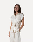 ANOTHER-LABEL BLOUSE LILIAM SHIRT S/L PARCHMENT ECRU