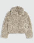 JOSH V JAS LISA BOXY FIT FLUFFY WARM GREY