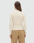 JOSH V PULLOVER LOUA FITTED TOP LIGHT ECRU