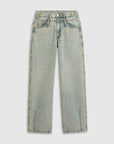 JOSH V JEANS LOUELLA MID RISE WIDE LEG LIGHT DIRTY DENIM
