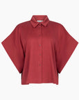 ANOTHER-LABEL BLOUSE LUCY SHIRT S/S POMEGRANATE