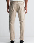 BUTCHER OF BLUE CHINO TRISTAN SLIM SATEEN CARGO BEIGE GREY